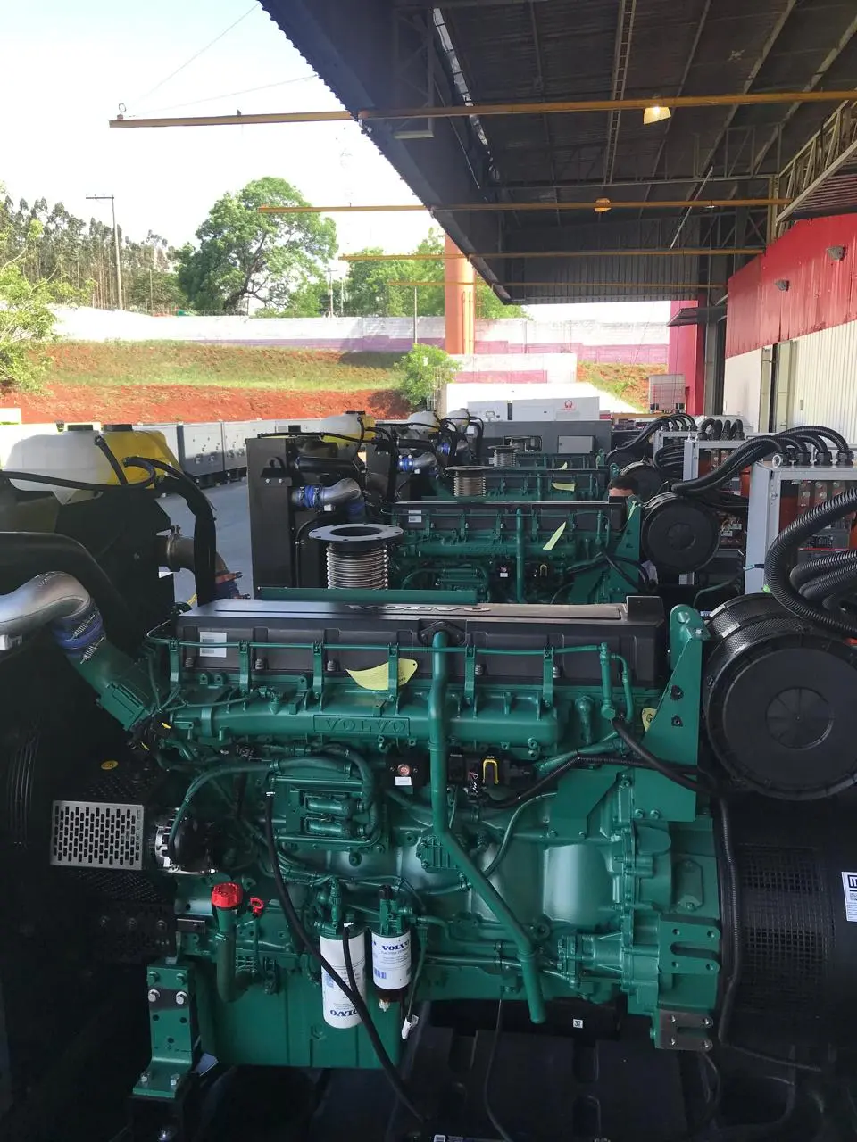 Grupo gerador industrial com motor Volvo